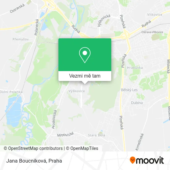 Jana Boucníková mapa
