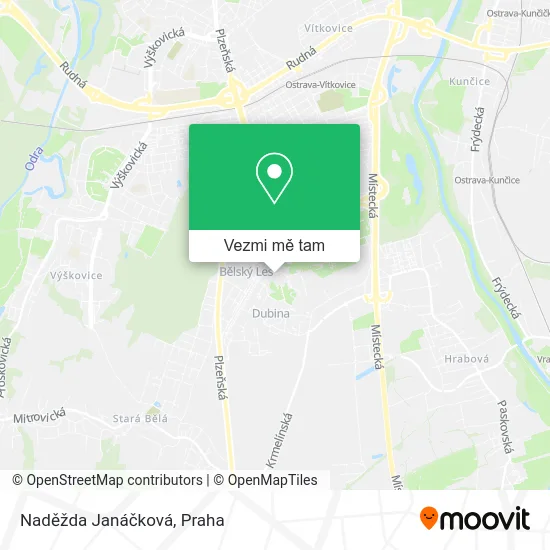 Naděžda Janáčková mapa