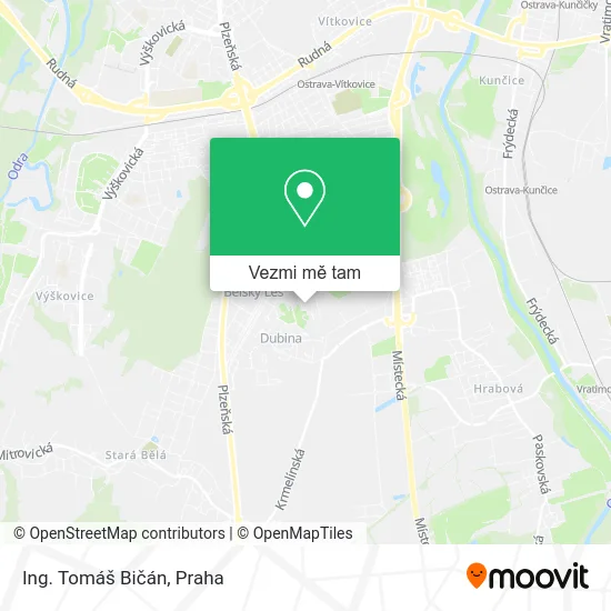 Ing. Tomáš Bičán mapa