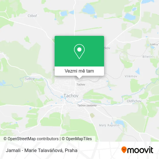 Jamali - Marie Talaváňová mapa