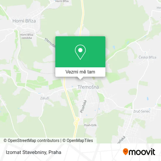 Izomat Stavebniny mapa