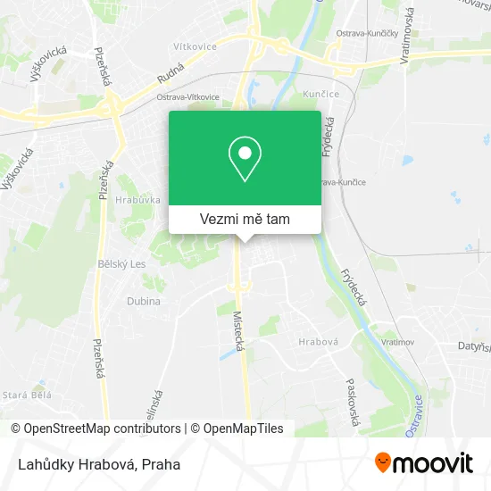 Lahůdky Hrabová mapa