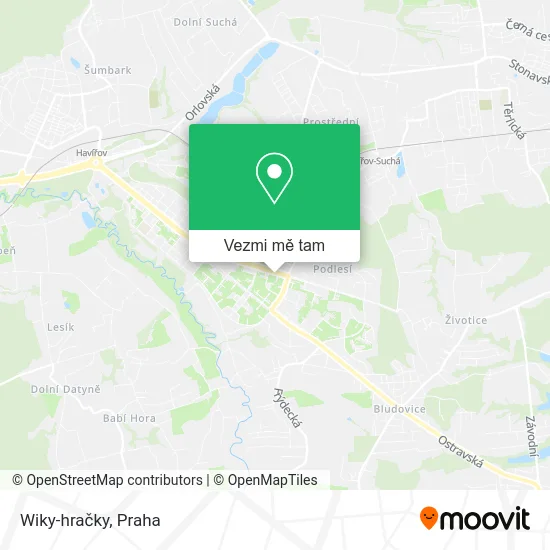 Wiky-hračky mapa