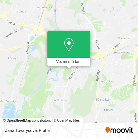 Jana Tovaryšová mapa