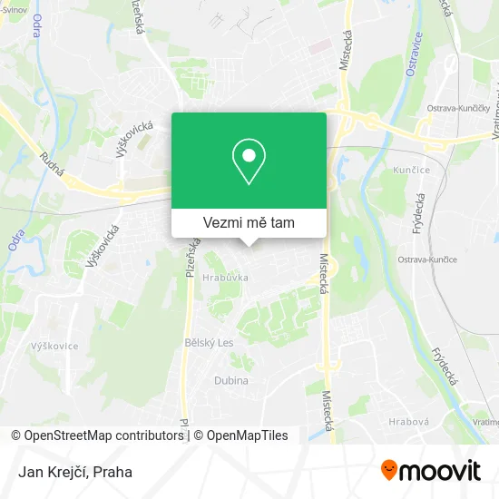 Jan Krejčí mapa