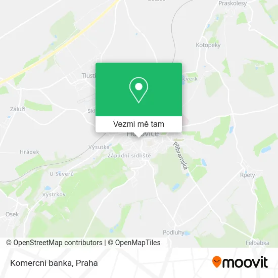 Komercni banka mapa