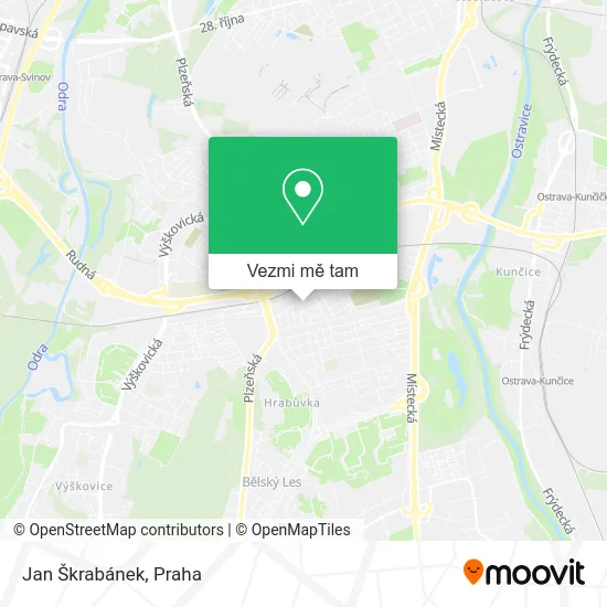Jan Škrabánek mapa