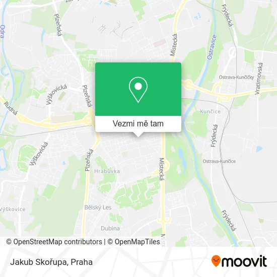 Jakub Skořupa mapa
