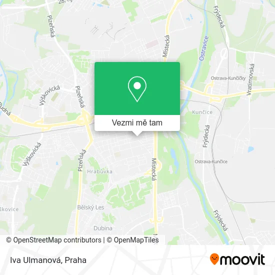 Iva Ulmanová mapa
