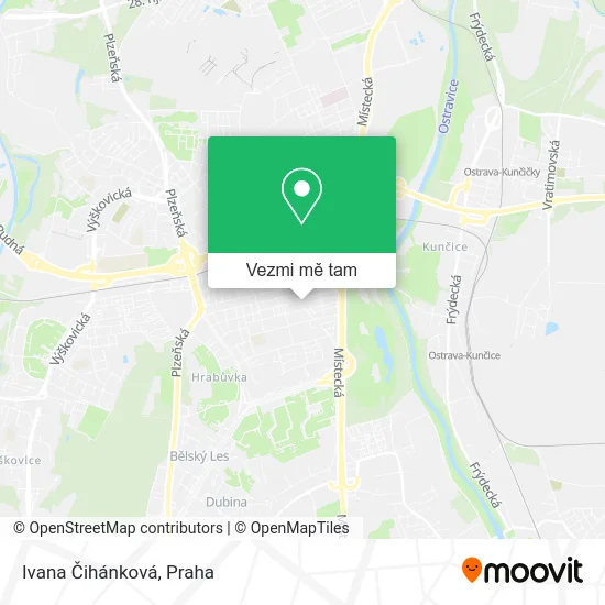 Ivana Čihánková mapa