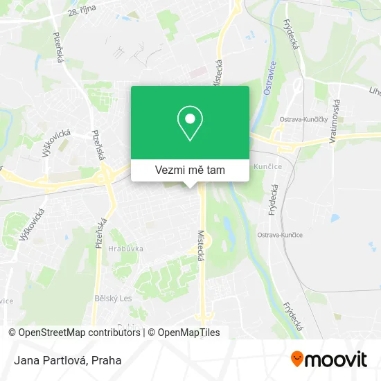 Jana Partlová mapa