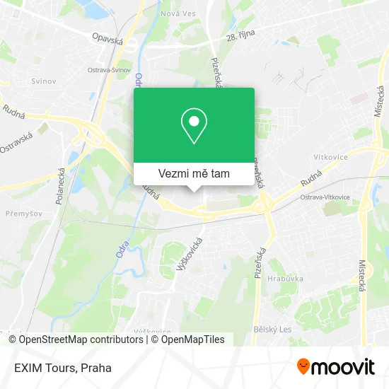 EXIM Tours mapa