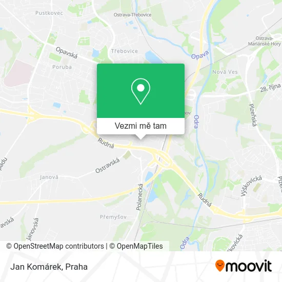 Jan Komárek mapa