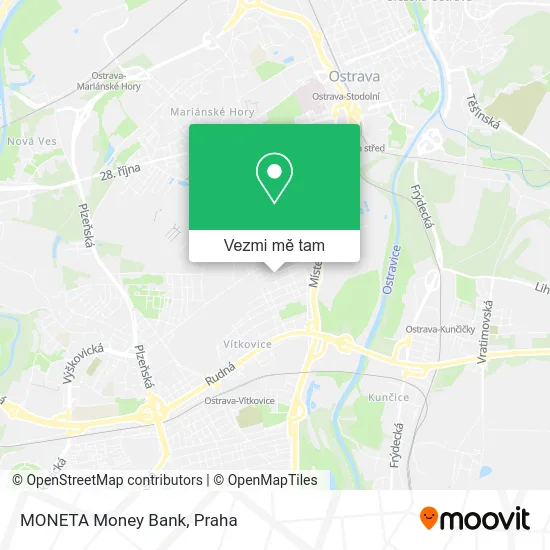 MONETA Money Bank mapa