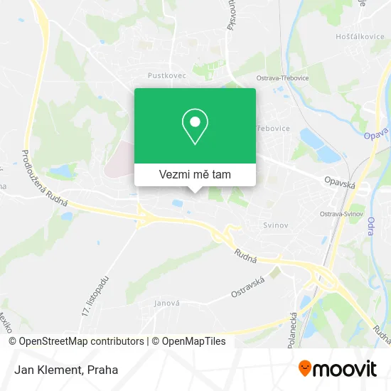 Jan Klement mapa