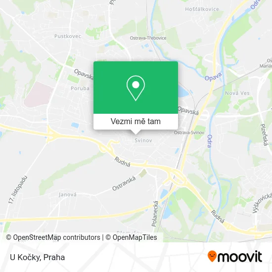 U Kočky mapa