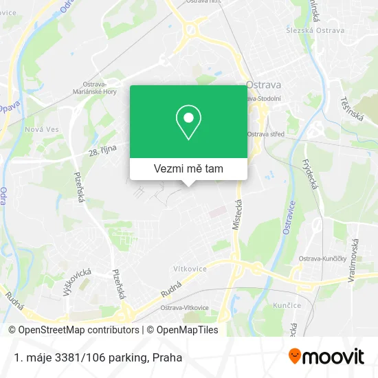 1. máje 3381/106 parking mapa