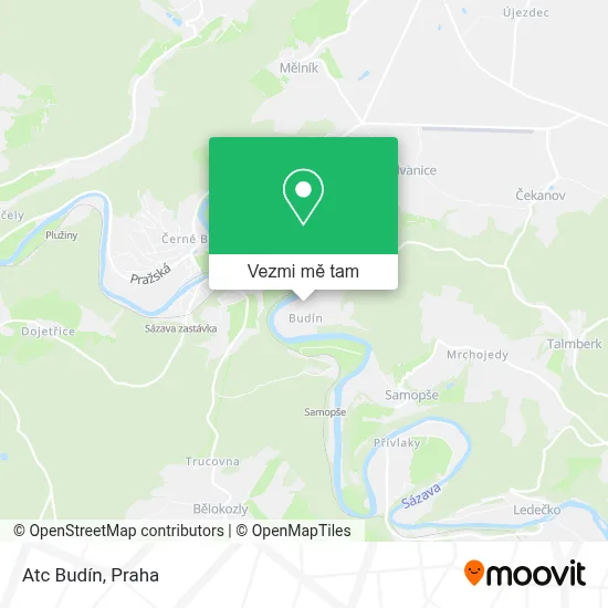 Atc Budín mapa