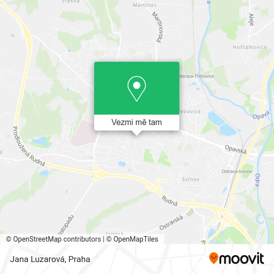 Jana Luzarová mapa