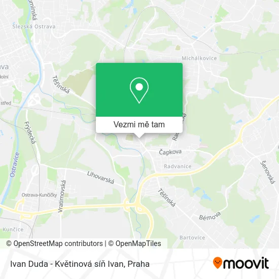 Ivan Duda - Květinová síň Ivan mapa