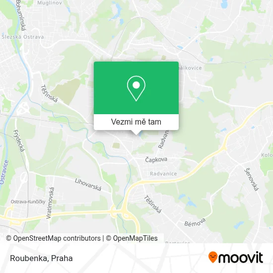 Roubenka mapa