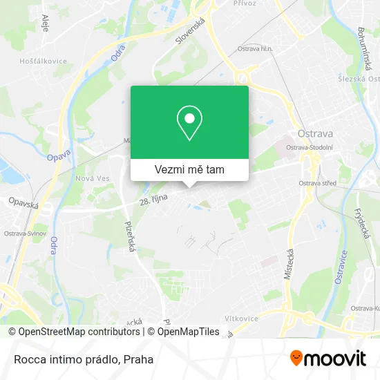 Rocca intimo prádlo mapa