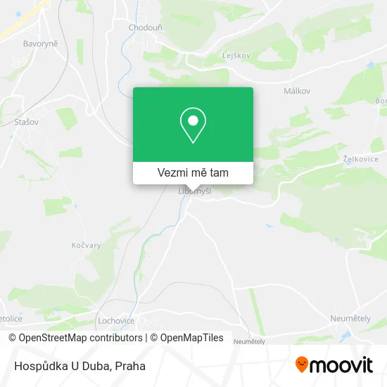 Hospůdka U Duba mapa