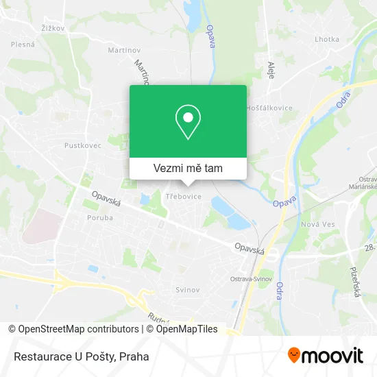 Restaurace U Pošty mapa