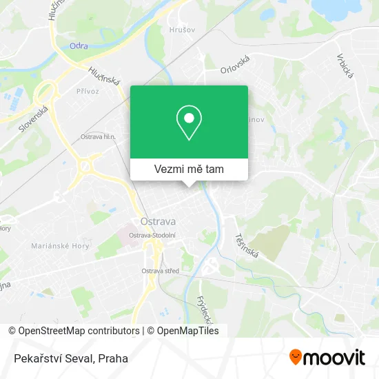 Pekařství Seval mapa