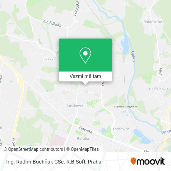 Ing. Radim Bochňák CSc. R.B.Soft mapa