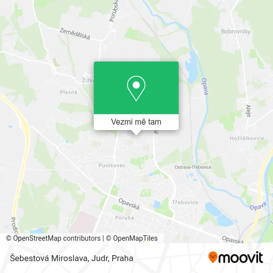 Šebestová Miroslava, Judr mapa