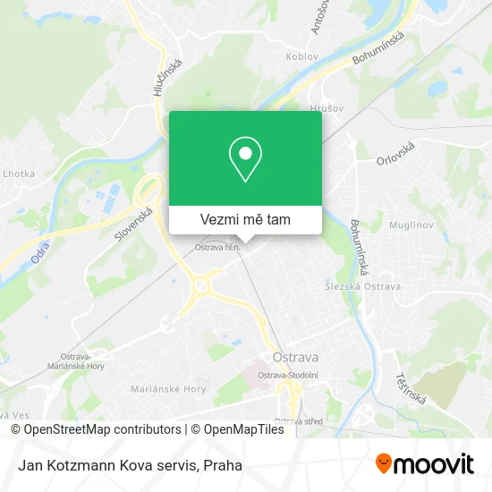 Jan Kotzmann Kova servis mapa