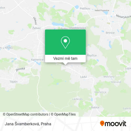 Jana Švamberková mapa