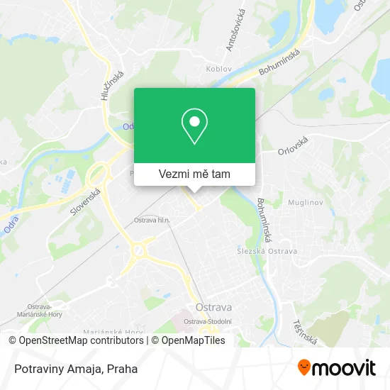 Potraviny Amaja mapa