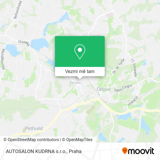 AUTOSALON KUDRNA s.r.o. mapa