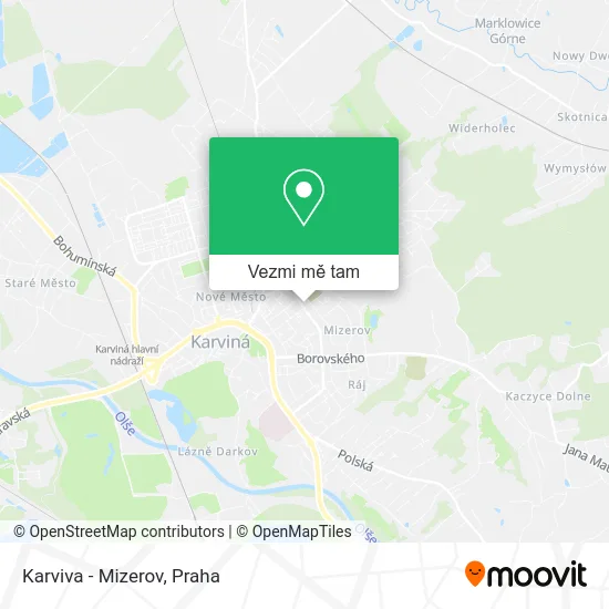 Karviva - Mizerov mapa