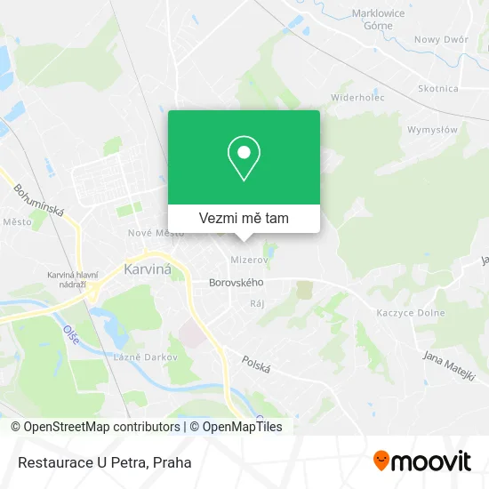 Restaurace U Petra mapa
