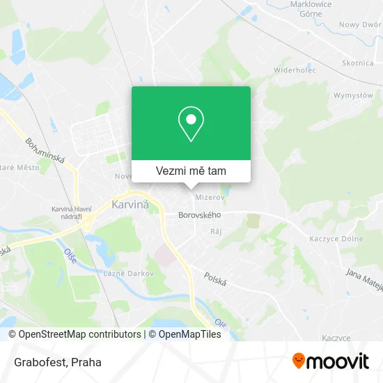 Grabofest mapa