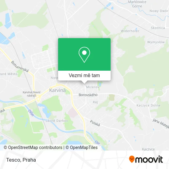 Tesco mapa