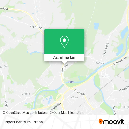 Isport centrum mapa