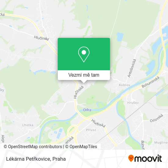 Lékárna Petřkovice mapa