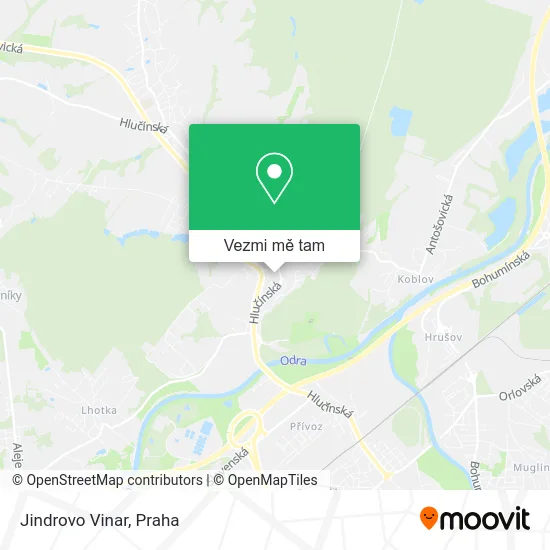 Jindrovo Vinar mapa