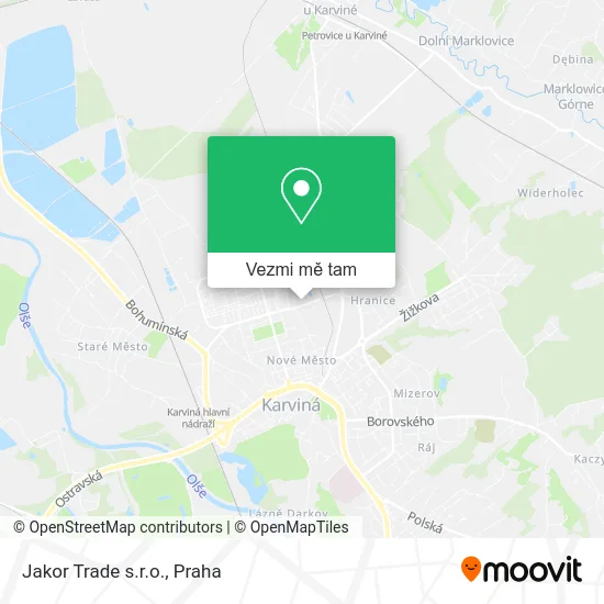 Jakor Trade s.r.o. mapa