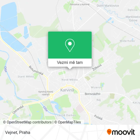 Vejnet mapa