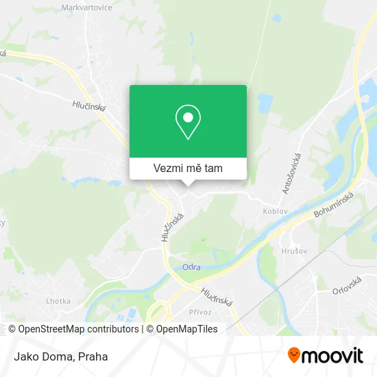 Jako Doma mapa