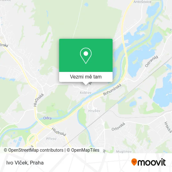 Ivo Vlček mapa