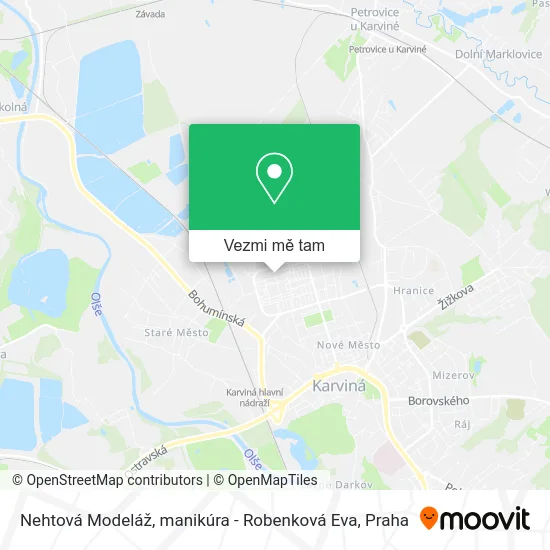 Nehtová Modeláž, manikúra - Robenková Eva mapa