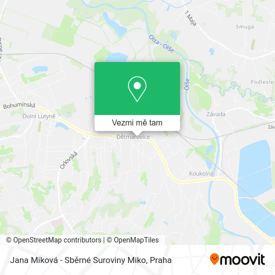 Jana Miková - Sběrné Suroviny Miko mapa