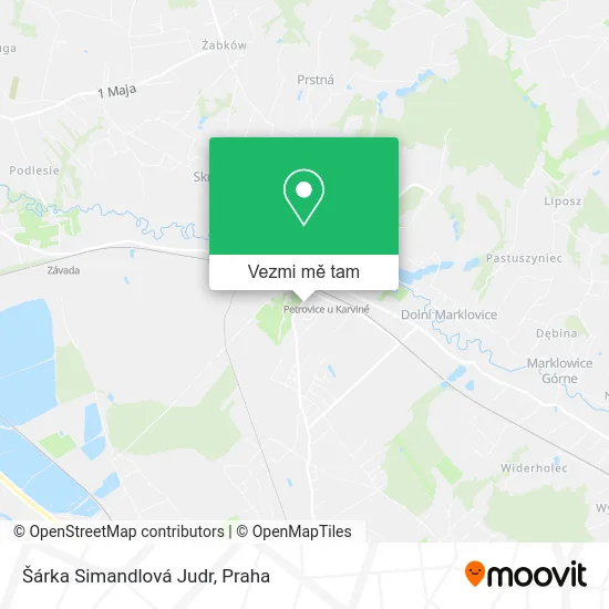 Šárka Simandlová Judr mapa