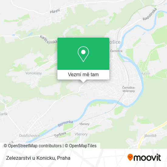Zelezarstvi u Konicku mapa